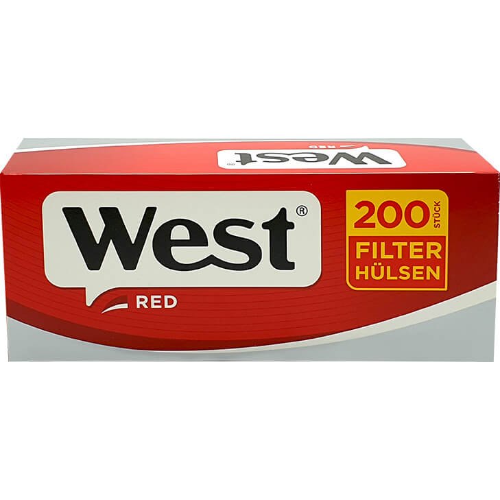 West Red 5 x 125g mit 2000 King Size Hülsen