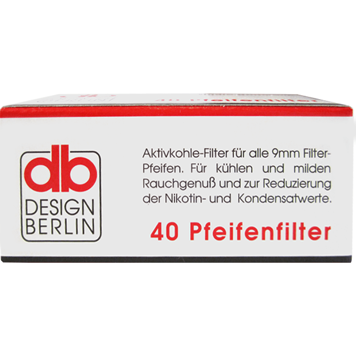 db Design Berlin Aktivkohlefilter 9 mm 40 Stück