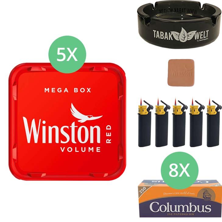 Winston Mega Box 5 x 155g mit 2000 Hülsen