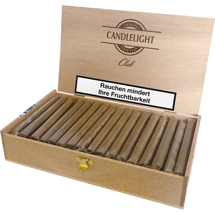 Candlelight Club Sumatra 1 x 50 Zigarren mit Duo Feuerzeug