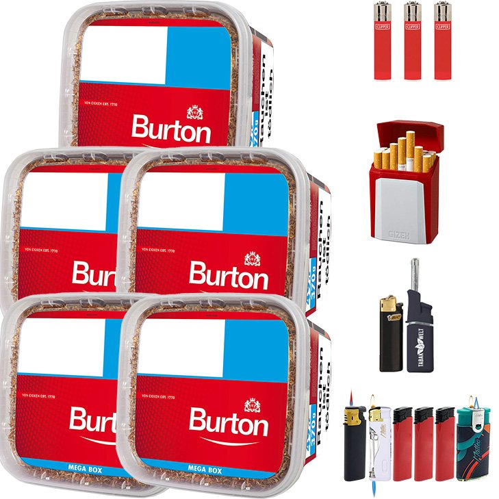 Burton 5 x 330g mit Feuerzeugen