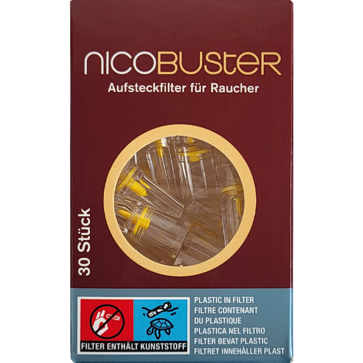 nicobuster Aufsteckfilter für Zigaretten 30 Stück