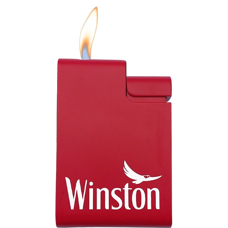 Winston Metall Feuerzeug Rot
