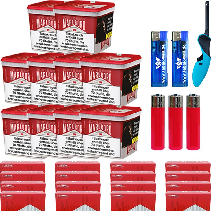 Marlboro Crafted Selection 10 x 235g 4000 Extra Hülsen