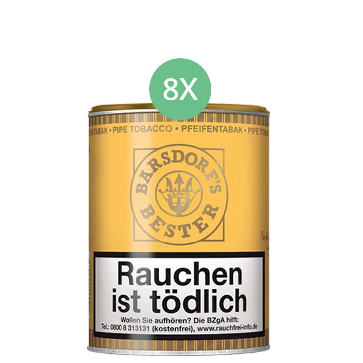 Barsdorf´s Bester Honey & Rum / Gold 8 x 160g Pfeifentabak