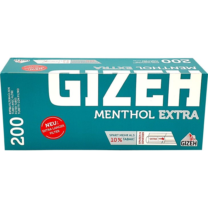 Gizeh Menthol Filterhülsen Extra 200