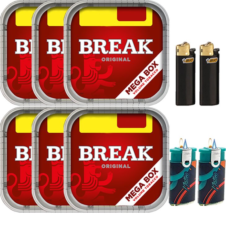Break Original 6 x 170g mit Feuerzeuge