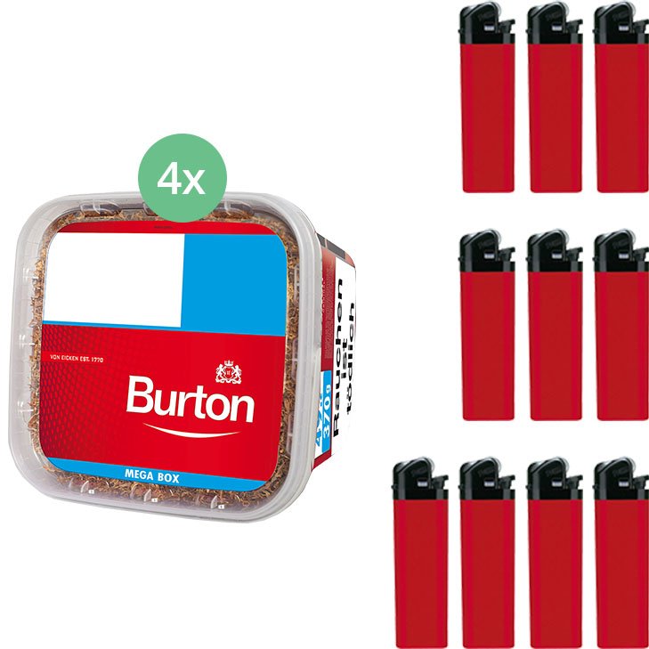 Burton 4 x 330g mit Feuerzeugen