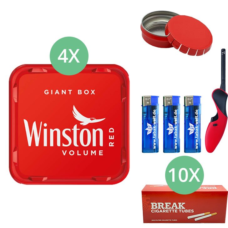 Winston Giant Box 4 x 220g mit 2000 Hülsen