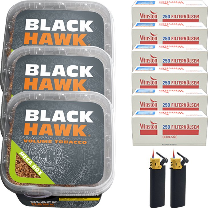 Black Hawk 3 x 230g mit 1500 Extra Size Hülsen