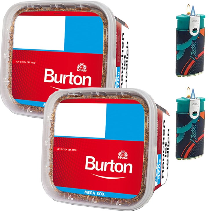 Burton 2 x 350g mit Duo Feuerzeugen