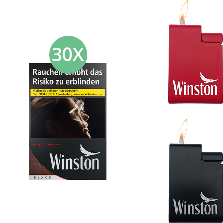 Winston Black (3 Stangen) 30 x 21 Stück