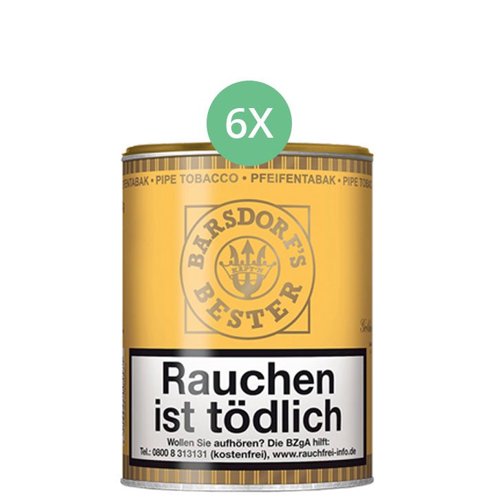 Barsdorf´s Bester Honey & Rum / Gold 6 x 160g Pfeifentabak