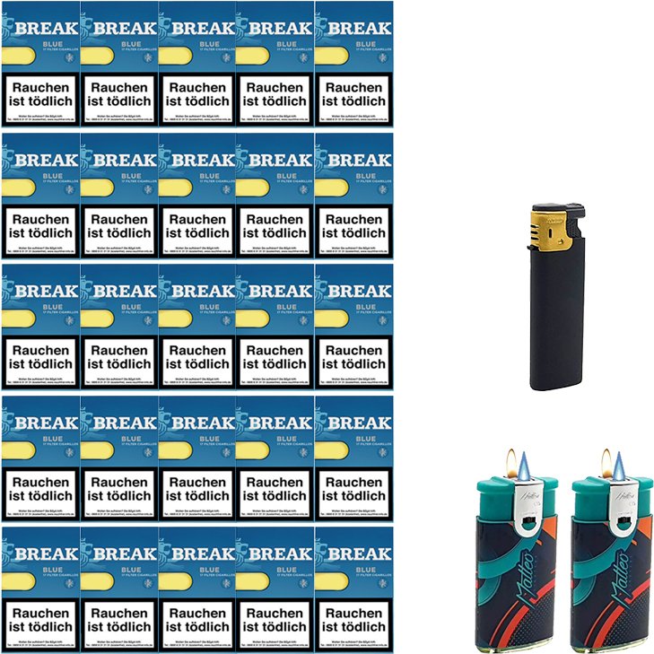 Break Blue Zigarillos mit Filter (5 Stangen) 50 x 17 Stück