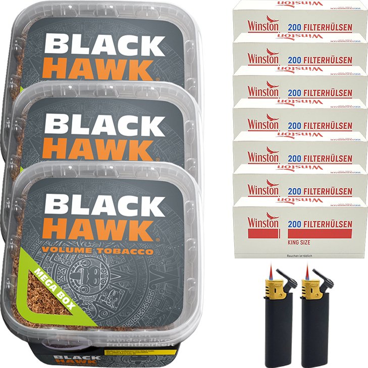 Black Hawk 3 x 230g mit 1400 King Size Hülsen