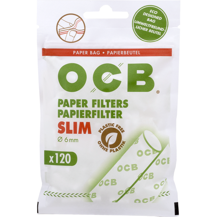 OCB Papier Filter Slim 6 mm 120 Stück