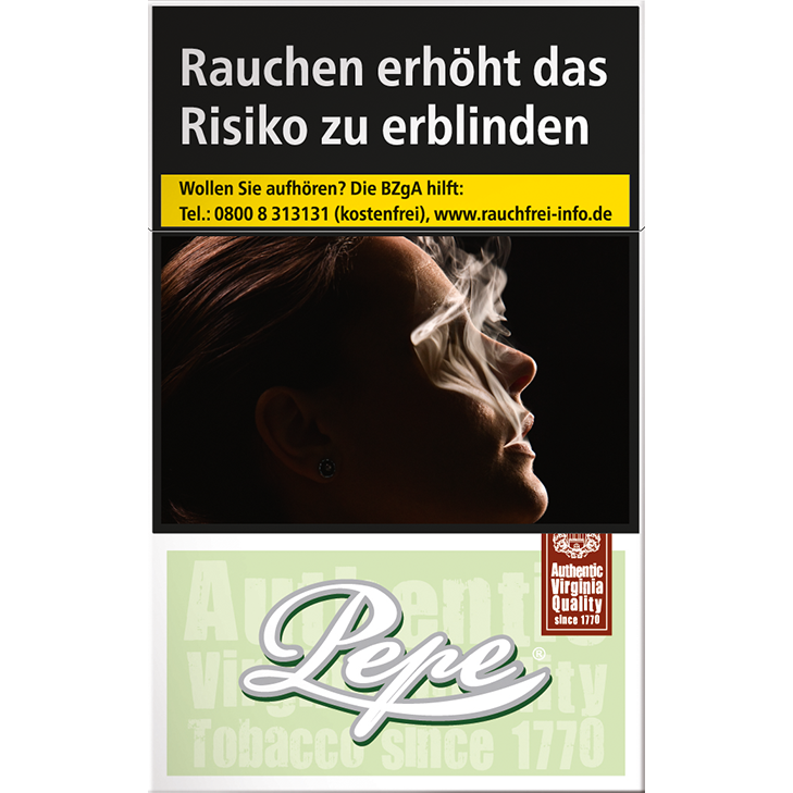 Pepe Bright Green Zigaretten 7 €