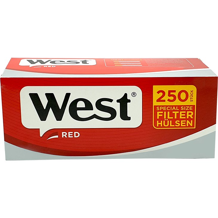 West Red Beutel 8 x 150g mit 3000 Special Size Hülsen