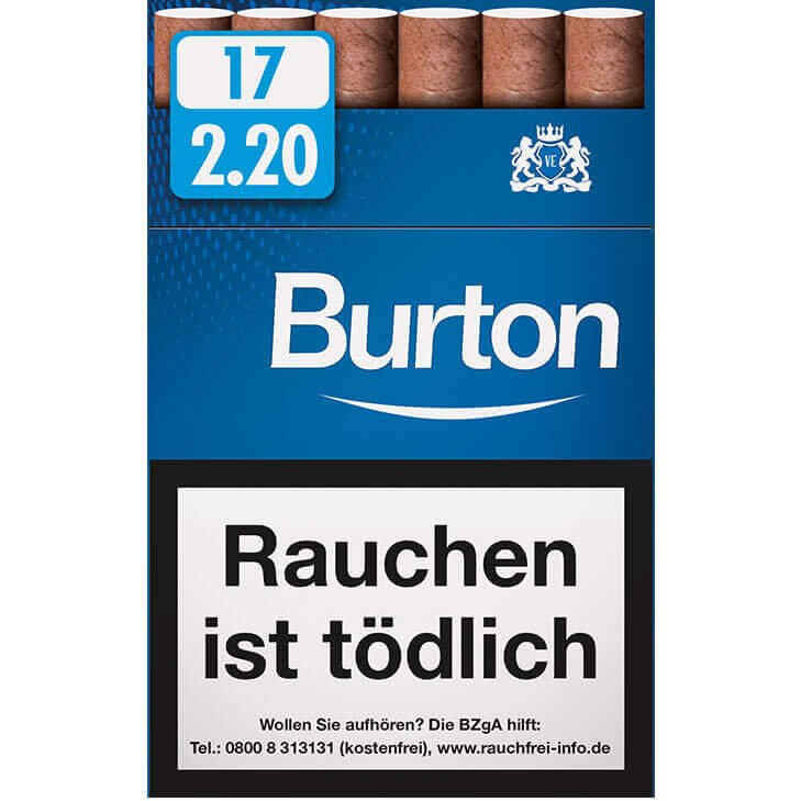 Burton Blue Zigarillos 2,20 €
