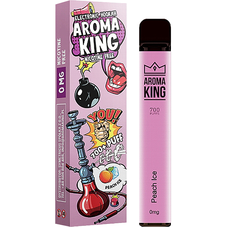 Aroma King E-Shisha 0 mg/ml Pfirsich Ice