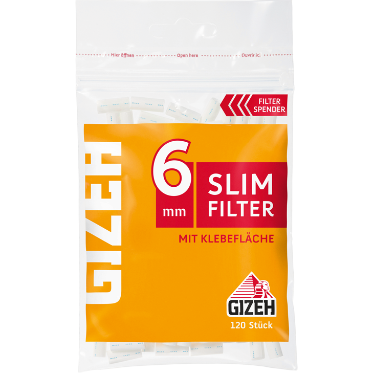 Gizeh Slim Filter 6 mm 120 Stück