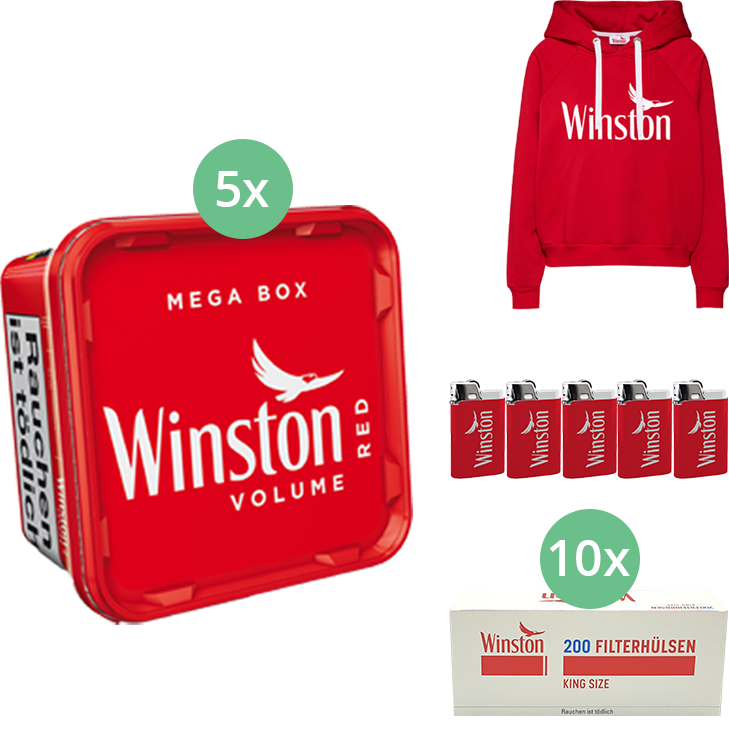 Winston Mega Box 5 x 155g mit 2000 Hülsen
