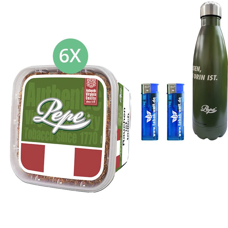  Pepe Rich Green 6 x 170g mit Thermosflasche 