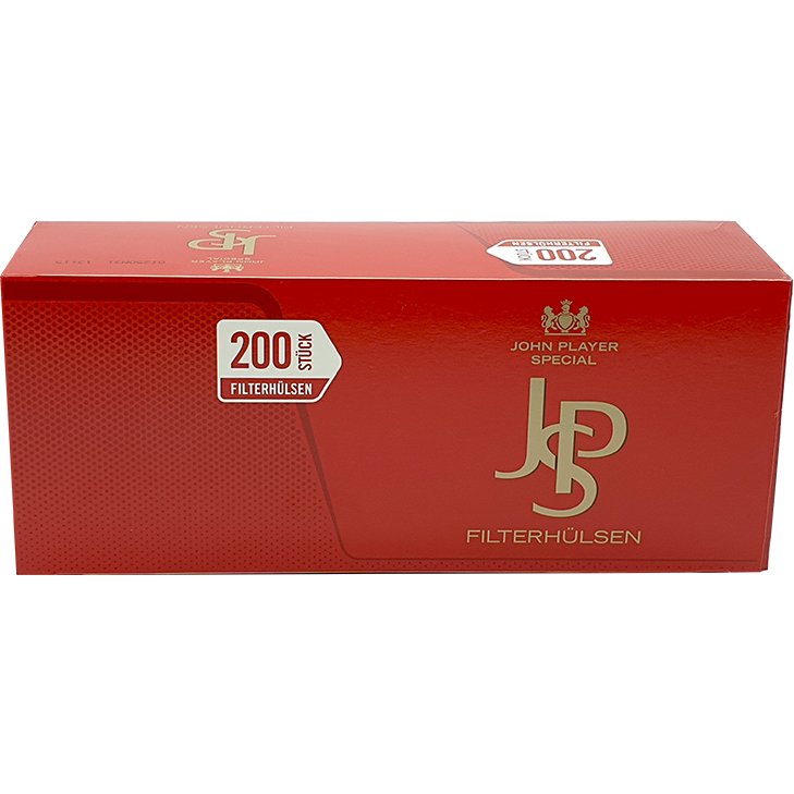 JPS John Player Mega Box 4 x 135g mit 1600 King Size Hülsen