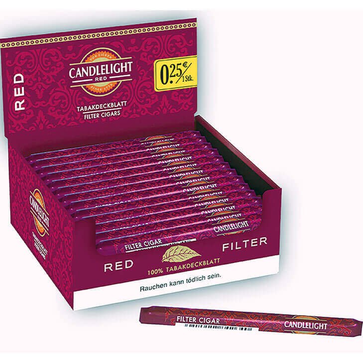 Candlelight Filterzigarillo Red / Cherry Fresh Pack 12,50 €
