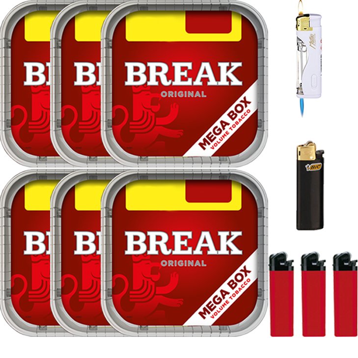 Break Original 6 x 170g mit Feuerzeuge