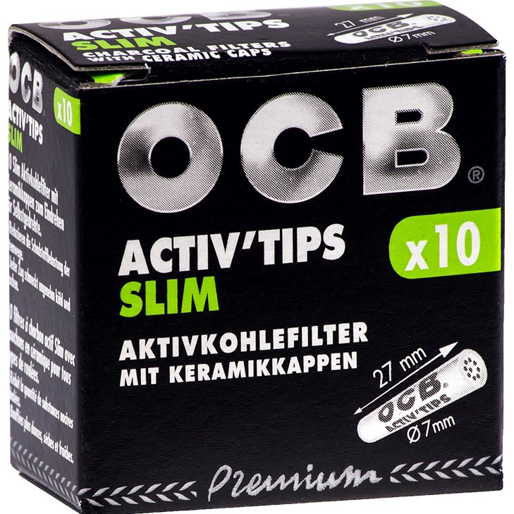 OCB Activ'Tips Slim 7 mm 10 Stück