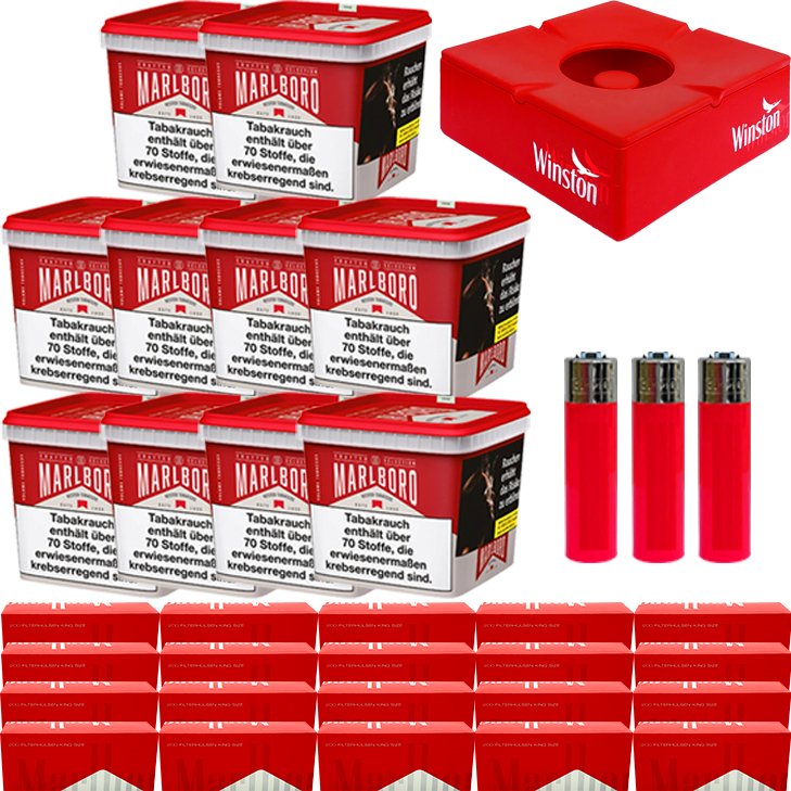 Marlboro Crafted Selection 10 x 235g mit 4000 King Size Hülsen