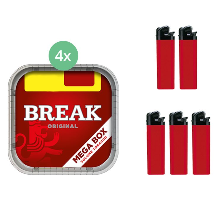 Break Original 4 x 170g mit Feuerzeugen